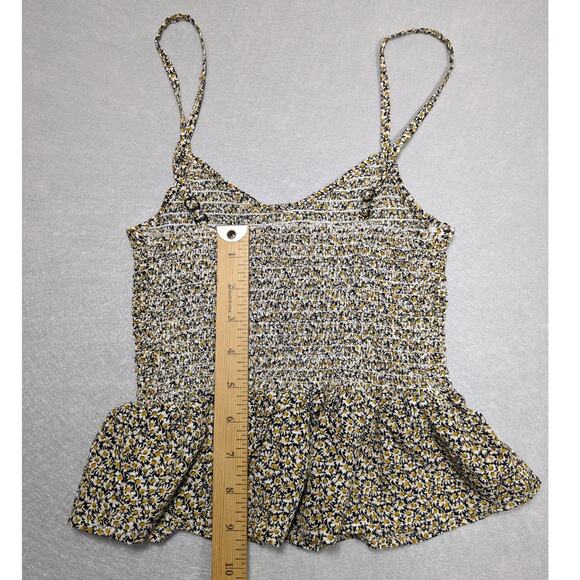 Chance Tank Women's Small Navy Gold Floral Halter Boho Summer EUC - Picture 4 of 6